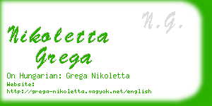 nikoletta grega business card